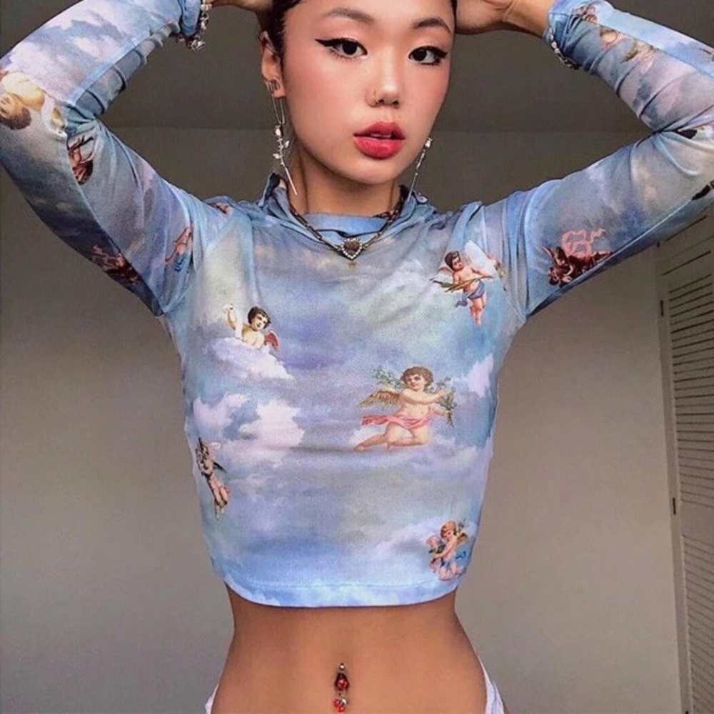 Angel Cupid Mesh top
